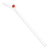 UKCOCO Hitzebeständige Pipette Strohhalme Wiederverwendbarer Strohhalm Strohgläser Strohhälme Stroh Wiederverwendbar Rot Glas