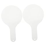 ARTIBETTER 2 Stück Doppelseitige Schreibtafel für Handheld Whiteboard Wiederverwendbares Antwortpaddel Schulmaterial für Klassenzimmeraktivitäten