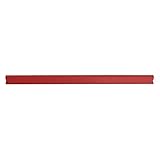 DONAU Universal Klemmschienen / 10 Stück/Klemmschiene DIN A4/ 6mm für circa 60 Blatt/Klemmleiste für Sichtschutzstreifen/Befestigungs-clips/PVC Kunststoff/Rot