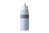 Mepal - Sportflasche Ellipse - Praktische Wasserflasche für Sport, Gym & Freizeit - Sport Trinkflasche mit weichem Ausgießer - Spülmaschinenfest & BPA-frei - 500 ml - '22 Nordic Blue