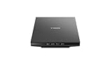 Canon LiDE 300 Scanner CanoScan Flachbettscanner DIN A4 (2.400 x 2.400 DPI, 4 Scantasten, Stromversorgung über USB, ca. 10 s/Farbseite 300 DPI, 48 Bit interne Farbtiefe), schwarz