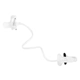 SEWACC Verstellbarer Gooseneck Handyhalter mit Stabiler Klemme Flexibler Overhead Telefonhalter für Bett und Schreibtisch Kompatibel mit Ipad und Smartphones Weiß