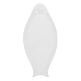 Ipetboom Reine Weiße Ovale Fischplatte aus Keramik Gedämpftes Serviergeschirr für Fischgerichte Robustes Porzellan Multifunktional für Haushalt Restaurant und Festliche Anlässe