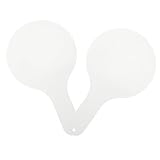 Gadpiparty 2 Stück Handheld Abwischbare Whiteboards Doppelseitige Schreibtafel für Wiederverwendbare Antwortpaddel für Schule und Tragbar