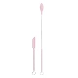 Mini Spatel Silikon Spatel Set, Wiederverwendbare Doppelendige Tiny Silikon Löffel Spatel, Tiny Beauty Sp Wiederverwendbar für Kosmetik