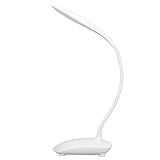 CHICIRIS LED-Schreibtisch-Tischlampe, Flexibler Winkel, Verstellbar für Studentenwohnheim-Schlafzimmer, USB-batteriebetrieben, 3 Beleuchtungsmodi für Arbeitsnotfälle, ABS-Material