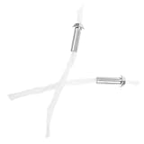 FUTUREORYY 6 Stück Baumwoll Dochte mit Stabilem Eisenrohr für Öl und Alkohol Lampen Hitzebeständig Installieren Vielseitig Kompatibel für Öllampen und