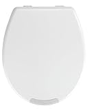 WENKO WC-Sitz Mod. Secura Comfort bis 200 kg Tragkraft Hygiene-Toilettensitz mit 5 cm Erhöhung Easy Close Absenkautomatik antibakteriell 37 x 45 cm