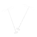 TOYANDONA 2 Sätze Babybett Moskitonetz Stangen aus Robustem Metall Einfache Montage Abnehmbarer Krippenhimmelhalter Bettzubehör für Kinderbett und Betthimmel Langlebige Bettrahmenstützen