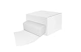Papierhandtücher 24 x 21 cm |Falthandtücher ZZ-/V-Falz | 2-lagig Weiß | (20 x 200) -ca. 4000 Blatt