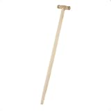 Rekord Spatenstiel aus Eschenholz, mit T-Griff, Länge: 85 cm, gerade Form, passend für alle gängigen Rohrdüllspaten, Holzstiel, Gerätestiel, Spaten-T-Stiel