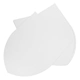 IMIKEYA 12 Stück Ritterschild Pappe Kinder Ritterschild zum Basteln DIY Blanko Weiß Schild mit Griff für Spielen Burgparty Halloween Rollenspiele Kindergeburtstag, 42x33cm