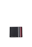 Tommy Hilfiger Corporate Flap Trifold Geldbeutel, Herren-Portemonnaie, Leder, Schwarz