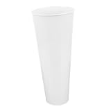 DEARMAMY Praktischer Regenschirmständer aus Robustem Eisen Großer Weißer Schirmeimer für Eingangsbereich und Flur Vielseitiger Aufbewahrungseimer für Regenschirme Zeitungsrolle und