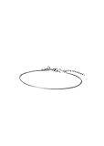 Purelei® Sleek Fußkettchen – wasserfest & verstellbar | Filigranes Schlangenketten-Anklet aus Edelstahl & 14K/18K Vergoldung | Minimalistischer Sommer-Look & zeitlose Eleganz (Silver)
