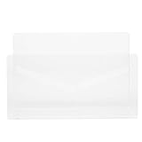 ARTSEWPLY Transparentes Acryl Mail Organizer Rack mit Stabilem Desktop design Vielseitiger Briefumschlag Dokumentenhalter für Schreibtischablage Modernes Aufbewahrungszubehör Leicht und