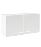 Nicht Zutreffend Hängeschrank Küche - 100 cm breit - Weiß - 2 Türen - Küchenschrank Oberschrank Einbauküchenschrank