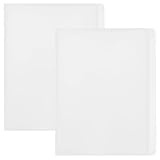 BESPORTBLE 2 Stück A6 Fotoalbum mit Großer Kapazität Mehrzweck Einsteckalbum aus Glattem Material Transparenter Kartenhalter für Fotos Visitenkarten und Sammelkarten Praktisches