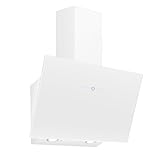 SNDOAS Dunstabzugshaube 60cm, Kopffreie Wandhaube mit 700 m³/h Starker Saugleistung, 9 Geschwindigkeitsstufen, Touchdisplay und Verzögerungs-Ausschaltfunktion, Abluft/Umluft-Betrieb, Weiß