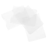 TOGEVAL 4 Stück Dünnes 4 Stück Karten Vergrößerungsglas mit 3-facher Fresnel Linse PVC Kartenhülle Praktische Leselupe für Senioren und Kleingedrucktes