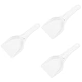 ibasenice 3 Stück Dicke Eisschaufel Scoop Schnee Kühlschrank Handgehaltene Frostschaufel Gefrierschaber Vielseitiger Schaber Vielseitiger Frostspaten Eiskratzer Weiß Plastik