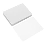 Homoyoyo 100 Blatt Transparente Laminierfolien PVC Foto Schutzfolie Klar Langlebig Vielseitig für Karten Dokumente Basteln