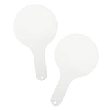 DOITOOL 2 Stück Handheld Whiteboard für Wiederverwendbare Schreibtafel Trockenlösch Paddel für Unterricht Sicheres und Leichtes Design