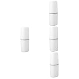 VALICLUD 4 Stück Zahnbürstenetui mit Zahnpastahalter Tragbarer Aufbewahrungsbehälter für Zahnbürsten und Mundspülbecher für Reisen Camping Hause