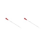 2er-Set Glaspipetten mit Gummikappe, für Labor, Chemie, Pipette, Dosierung, 3 ml