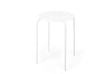 IKEA MARIUS Hocker Stapeltisch Edelstahl Wiederverwendbar Schlafzimmer Wohnzimmer Weiß 45cm