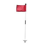 Yusheng Golf Flag Set, Putting-übungsgrünflaggenstock Loch Cup Set, Golffahne Mit Golfloch,Abnehmbares Golf-Putting Professional Golf Flagge