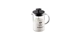 Bodum 1446-01 Milchschäumer mit Glasgriff Latteo, schwarz, H 18cm, B 15,6cm, L 10cm