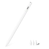 Stift für iPad (2018-2025) - Kompatibel mit iPad Pro 12.9' (M4/M3/M2), Air 7/6/5/4/3, 11.-6. Gen und Mini 5/6/7 - Mit 2-Fach Schnellladung, neigungssensitiver Steuerung und Palm-Rejection-Technologie