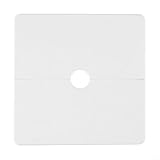Wandlochabdeckung aus ABS-Material für TV-Hintergrundanwendungen, entworfen, um Löcher zum Einfädeln von Rohren, Drähten und Sanitärarmaturen zu verbergen (Typ 12 weiß)