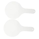 2 Stück Handheld Whiteboard Paddel Doppelseitige Schreibtafel für Abwischbar für Unterricht und Spiele Praktische Antworttafel aus Holz