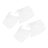 minkissy 2 Paare Schuhgrößenführer Schuhformer für Lederschuhe Schuhfaltenschutz Schuheinsätze für Turnschuhe Schuhspanner aus Zedernholz Sneaker Schuhspanner Stiefelformer pp Weiß