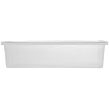 ELAYARD Spaghetti Aufbewahrungsbox Mikrowellengeeignet Weißer Kunststoff Nudelbehälter mit Deckel für Kühlschrank und Speisekammer