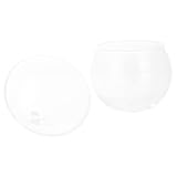 Holibanna Glasschüssel Transparente Salatschale für Gemüse und Desserts für Schickes Design ohne Langlebig und Pflegeleicht