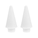 OATIPHO 2 Stück Ersatzspitzen für Kapazitive Touchscreen Stifte mit Außengewinde Spiraldesign Glatte Faserspitzen Kompatibel mit Ipad Stylus 6 Generation