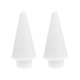 Garneck 2 Stück Ersatzspitzen für Kapazitive Touchscreen Stifte mit Außengewinde Glatte Faserspitzen Kompatibel mit Ipad 6 Generation Spiraldesign für Einfachen Wechsel