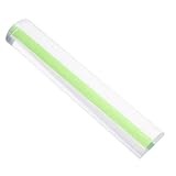 TOGEVAL Acryl Vergrößerungslineal 15cm Transparent mit Lupe für Präzises Lesen und Messen Handliche Leselupe für Erwachsene Büro und Schulzubehör