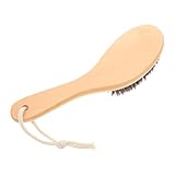 POPETPOP Pferdebürste Kamm Pferdepflege Rinderhaarbürste Rinderfellbürste Tierhaarbürste Kuhhaarbürste Zur Fellpflege Pferdereinigungszubehör Pferdebürste Holz