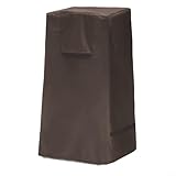 Alanmoship Wasserdichte, staubdichte Abdeckung für Gartenbrunnen aus Oxford-Gewebe, 600D 420D Winterschutz mit Kordelzug für Kaskadierschüssel oder gestapelte Steinbrunnen (420D braun)