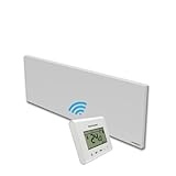 SCHMIDBAUER® Infrarotheizung 550 Watt inkl. Thermostat programmierbar - 10 Jahre Garantie - Wand/Deckenhalterung - deutsche Markenqualität - rahmenlos geschweißt - Überhitzungsschutz