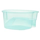 ibasenice Schildkrötenbecken Fischtankplattform Aquarium klein Turtle Panzerzubehör Futtertank für Schildkröten Lebensraum für Reptilien Fischzuchtbecken Plastik Green