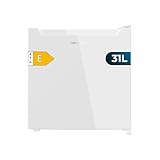 Cecotec Mini Kühlschrank Bolero CoolMarket TT 31 Dual White E, Klasse E, 31 L, Dual Funktion, umwandelbar in Kühlschrank oder Gefrierschrank, Temperatur einstellbar, herausnehmbare Ablage, Steuerung