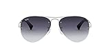 Ray-Ban Unisex Rb 3449 Sonnenbrille, Silber (Gestell: Silber, Gläser: Grau Verlauf 003/8G), Large (Herstellergröße: 59)