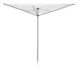 Addis, rotierender Wäscheständer, Metallic-Grau, 35m