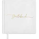 Plantvibes Gästebuch Hochzeit – 72 Seiten Premium Dickem Papier, Es Drückt Nicht Durch, Vintage-Stil, Mit Goldenem Titel - Ideal Für Hochzeiten, Jubiläen, Geburtstage, Taufe