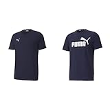 PUMA Herren Teamgoal 23 Casuals Tee T-Shirt, Peacoat, L EU & Herren ESS Logo Tee T-Shirt, Peacoat, L EU